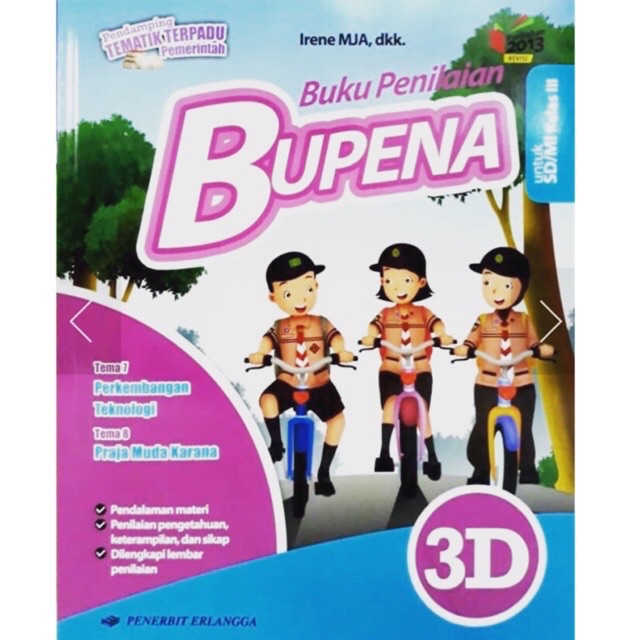 Buku Penilaian Bupena kelas 3D SD MI