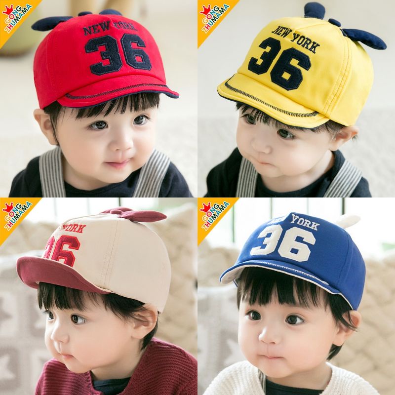 Topi baseball bayi baby cap 36 new york import