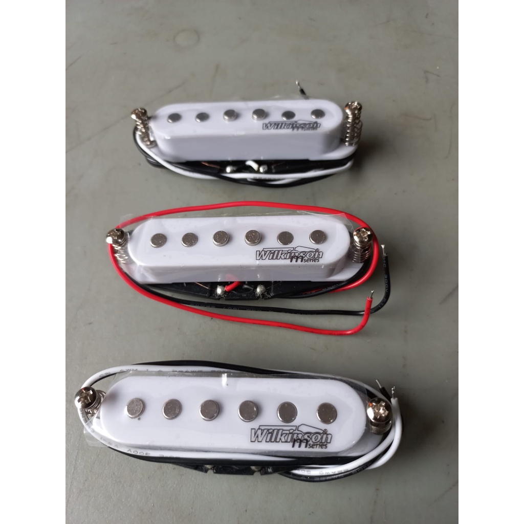 Pickup Gitar Wilkinson M-Series Vintage Single-Coil WOVS-White Set