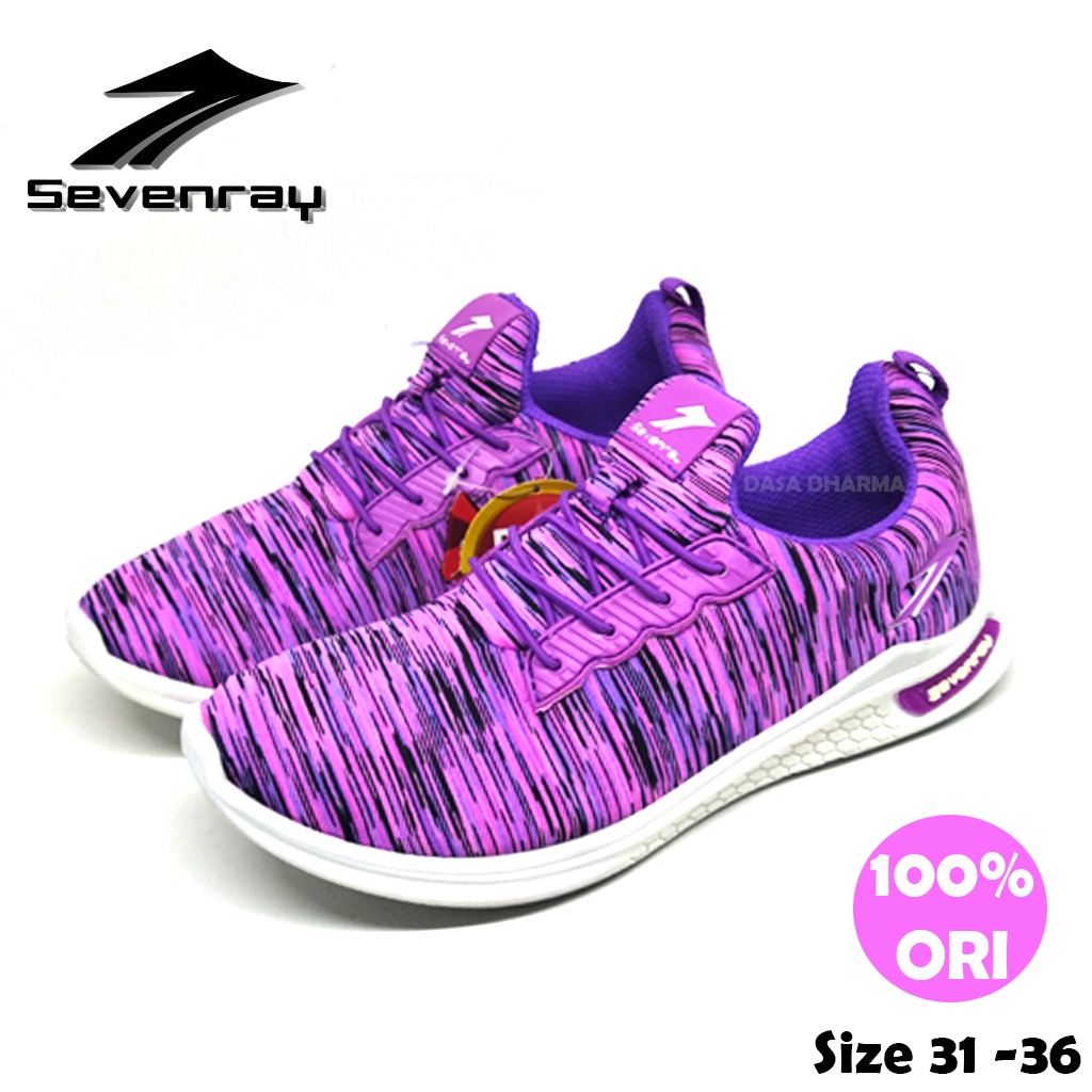 Sepatu Sevenray Sport Sneakers Olahraga Anak Perempuan Sekolah SD Import Original