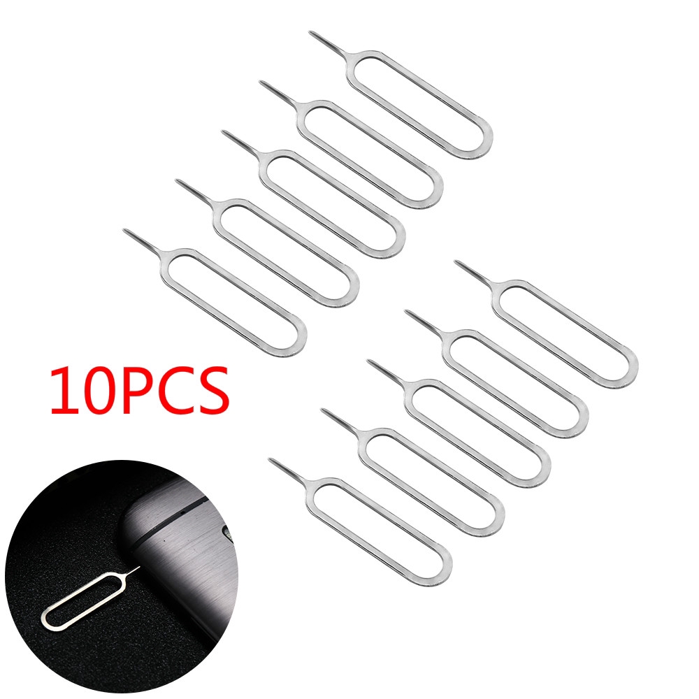 10Pcs/LOT Sim Card Tray Remover Eject Ejector Pin Key Tool