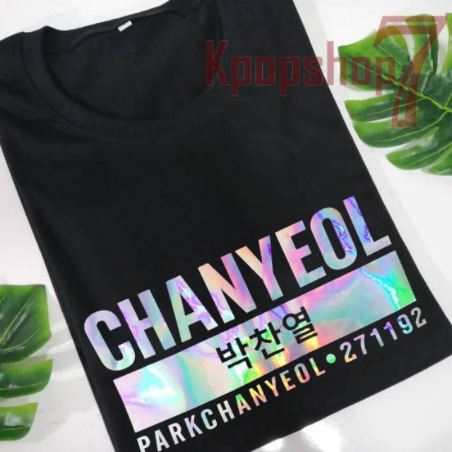 Kaos exo baju exo tshirt exo hologram logo block | Shopee ...