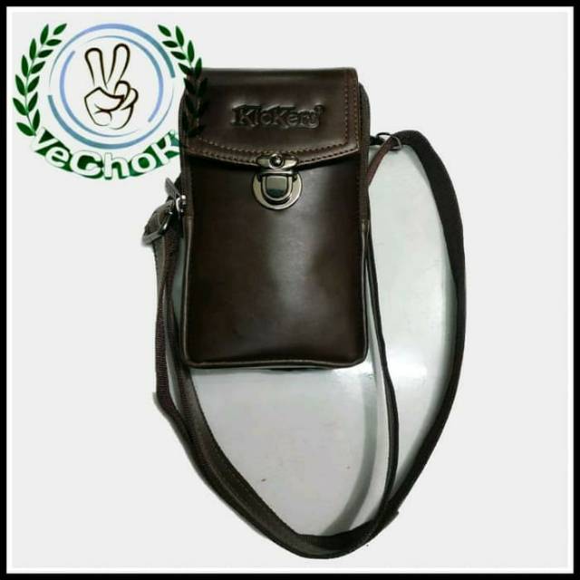 Tas Selempang Dompet Sarung HP Pria Kulit Sapi Asli - Kickers TF130358 IDR 130k