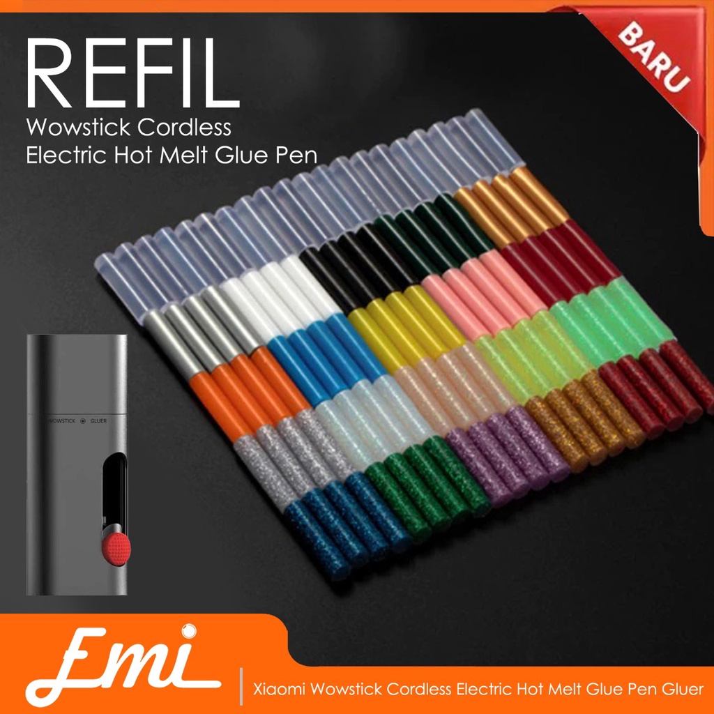 

Wowstick Cordless Electric Hot Melt Glue Pen Gluer Lem Tembak