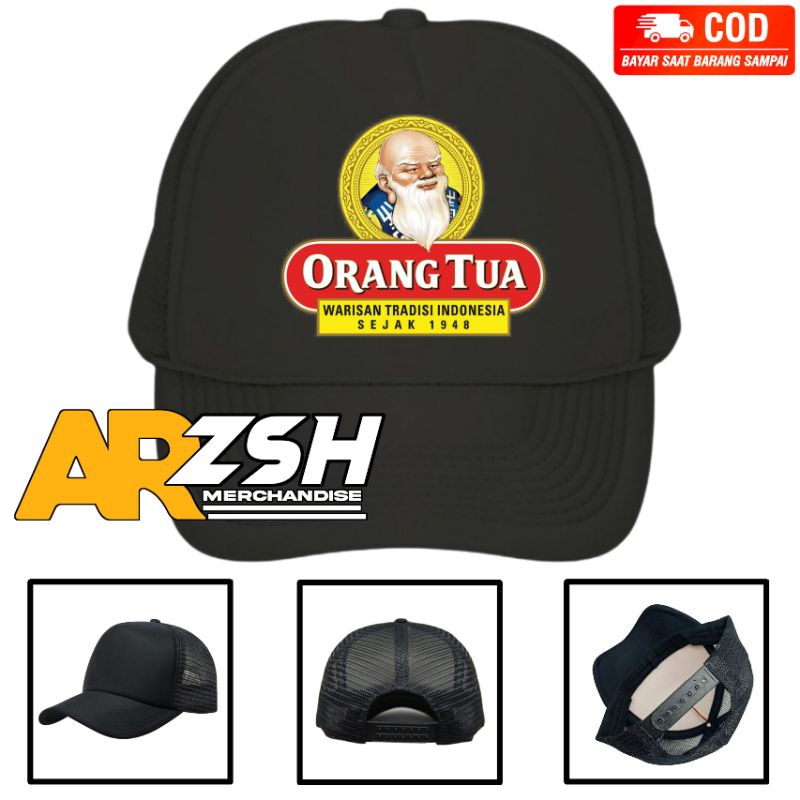 Topi Orang Tua Trucker Jaring - Topi Anggur Orang Tua