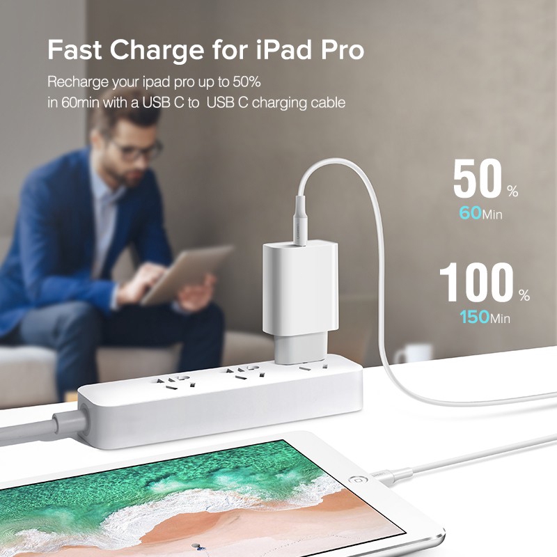 Original PD Charger Quick Charger Type-c To Type-c 18W Untuk OPPO XIAOMI HUAWEI Samsung