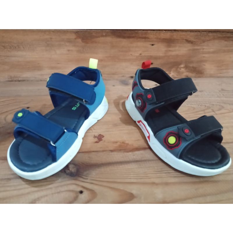 Sandal anak pria Dans hitam/navy