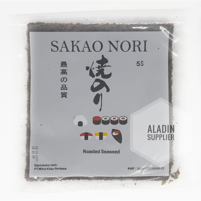 

Q12Sa Sakao Nori Sushi 5 Lembar | Sushi Yakinori Seaweed Rumput Laut D51qs448