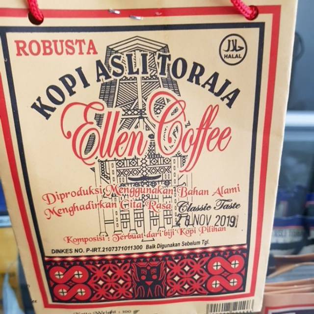 

kopi toraja arabica & robusta ''ellen coffee'' 100 gr
