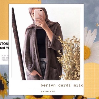  cardigan  rajut  oversize  berlyn cardi 15 warna  cek 