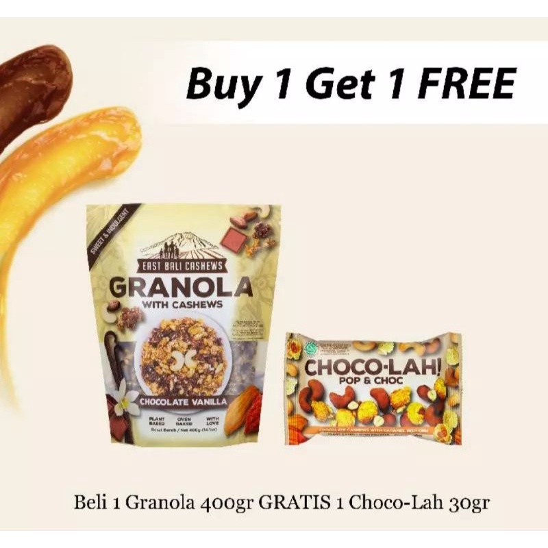 

East Bali Cashews Granola Chocolate Vanilla 400gr
