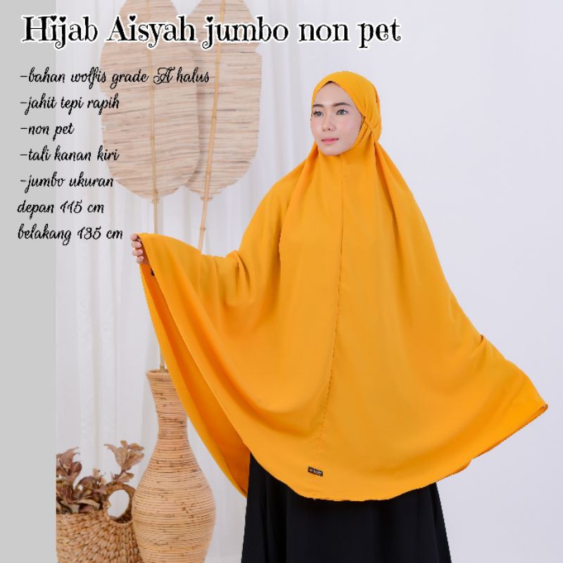 HIJAB WOLFIS JUMBO NON PET / KHIMAR SYAR'I