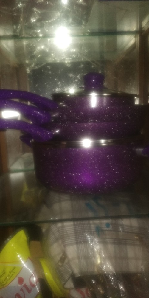 Panci Set Pengukus / Royalta Italian Granite Cookware Pan 7 Pc Paling Bagus