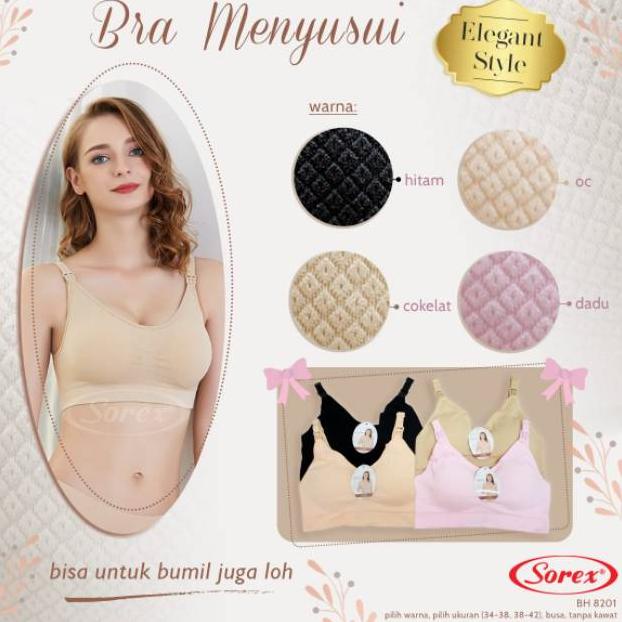 CHN.369 ‣ Bh Bra Menyusui Busui Seamless Premium Tanpa kawat Sorex 8201