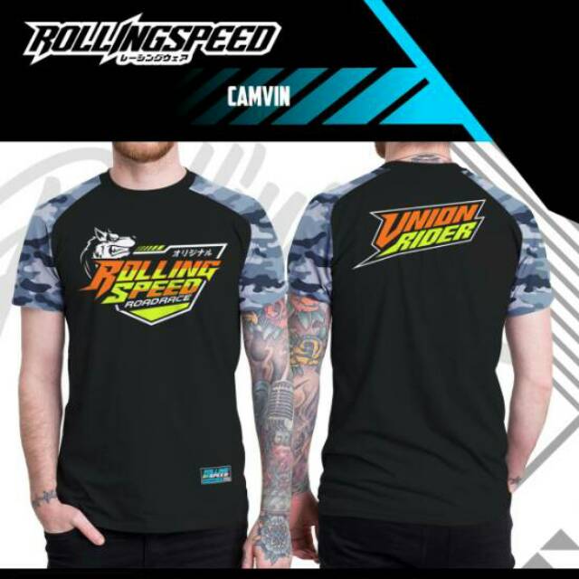 KAOS TSHIRT ORIGINAL RACING ROLING SPEED ARMY3
