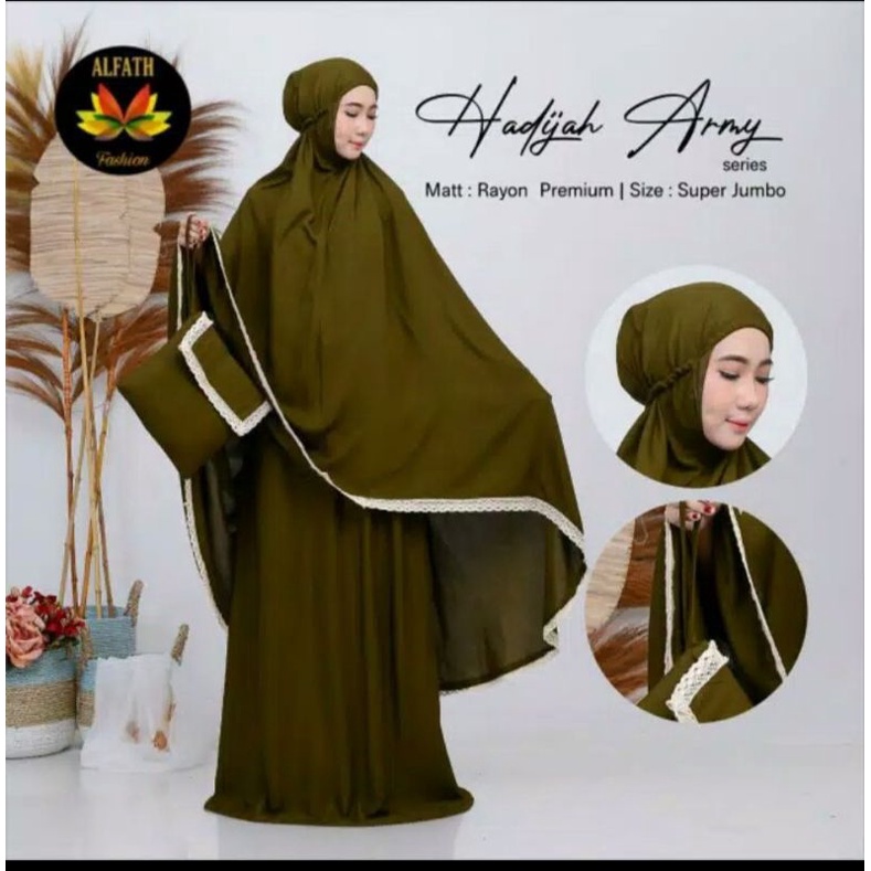 MUKENA RAYON POLOS RENDA RAJUT DEWASA