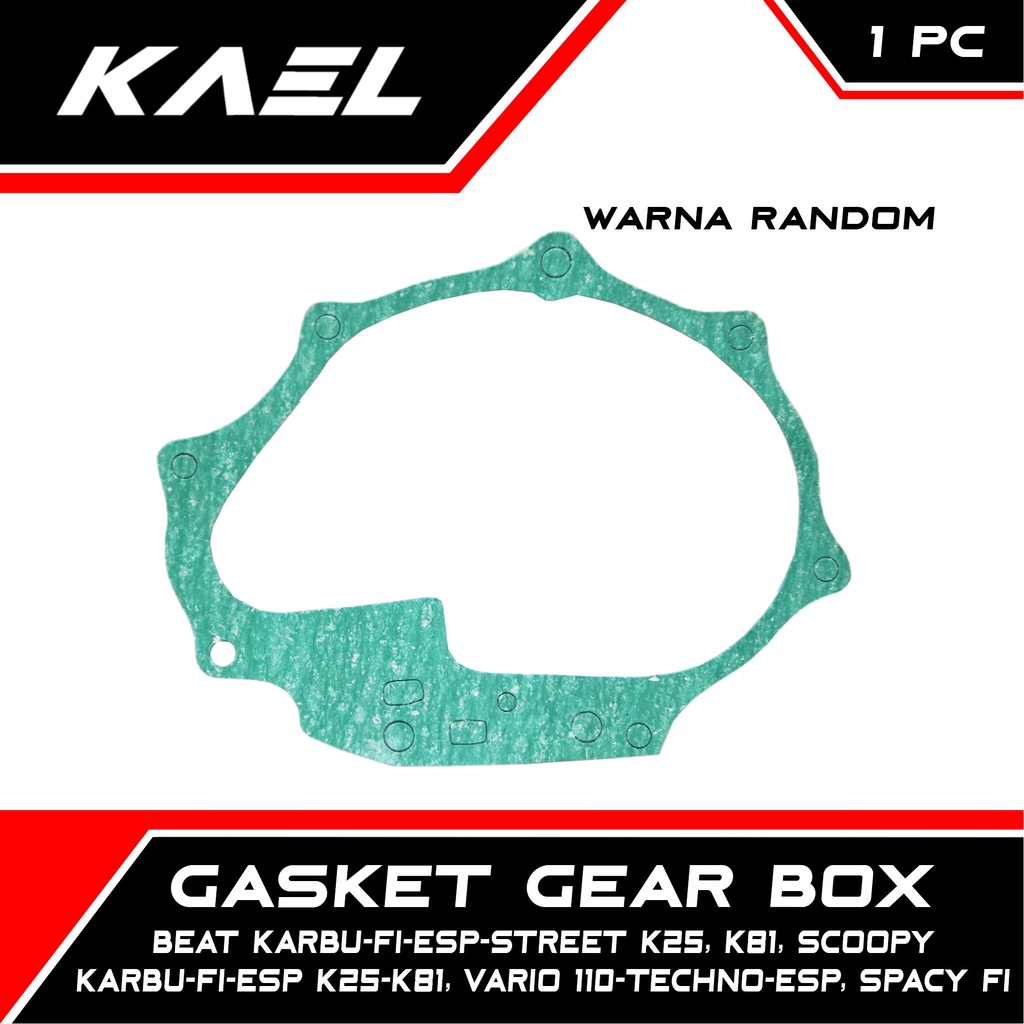 Gasket Gear Box Honda Beat Karbu-FI-Pop-eSP-Street 2008-2019 & Scoopy Lama-F1-New LED K93-K25 & Vari