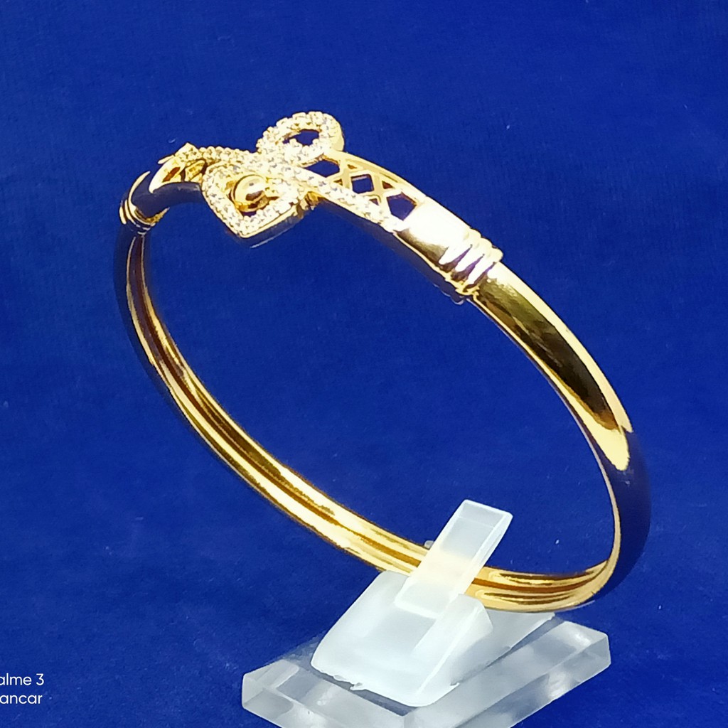 Gelang bangkok bangle berlian xuping - perhiasan lapis emas 24k 100% asli original