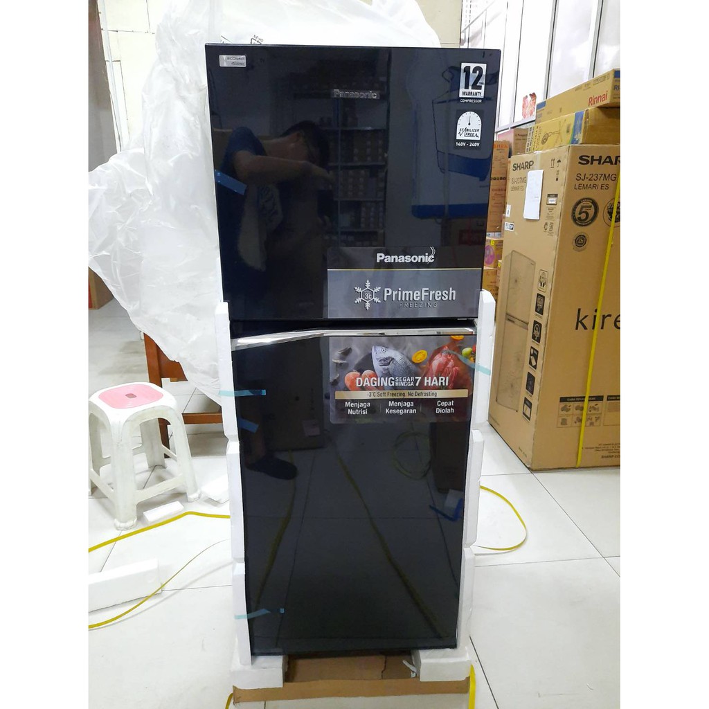 Panasonic Kulkas 2 Pintu Inverter 230 Liter NR-BB231Q PK Prime Fresh