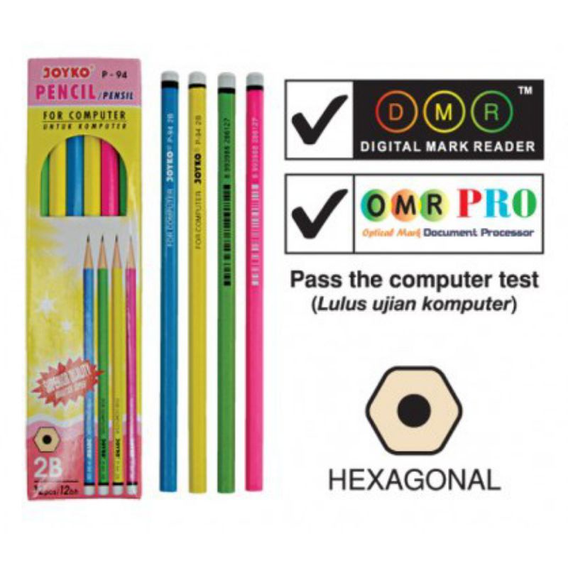 

Pensil 2B Joyko P-94 ( 1pak/12pcs )