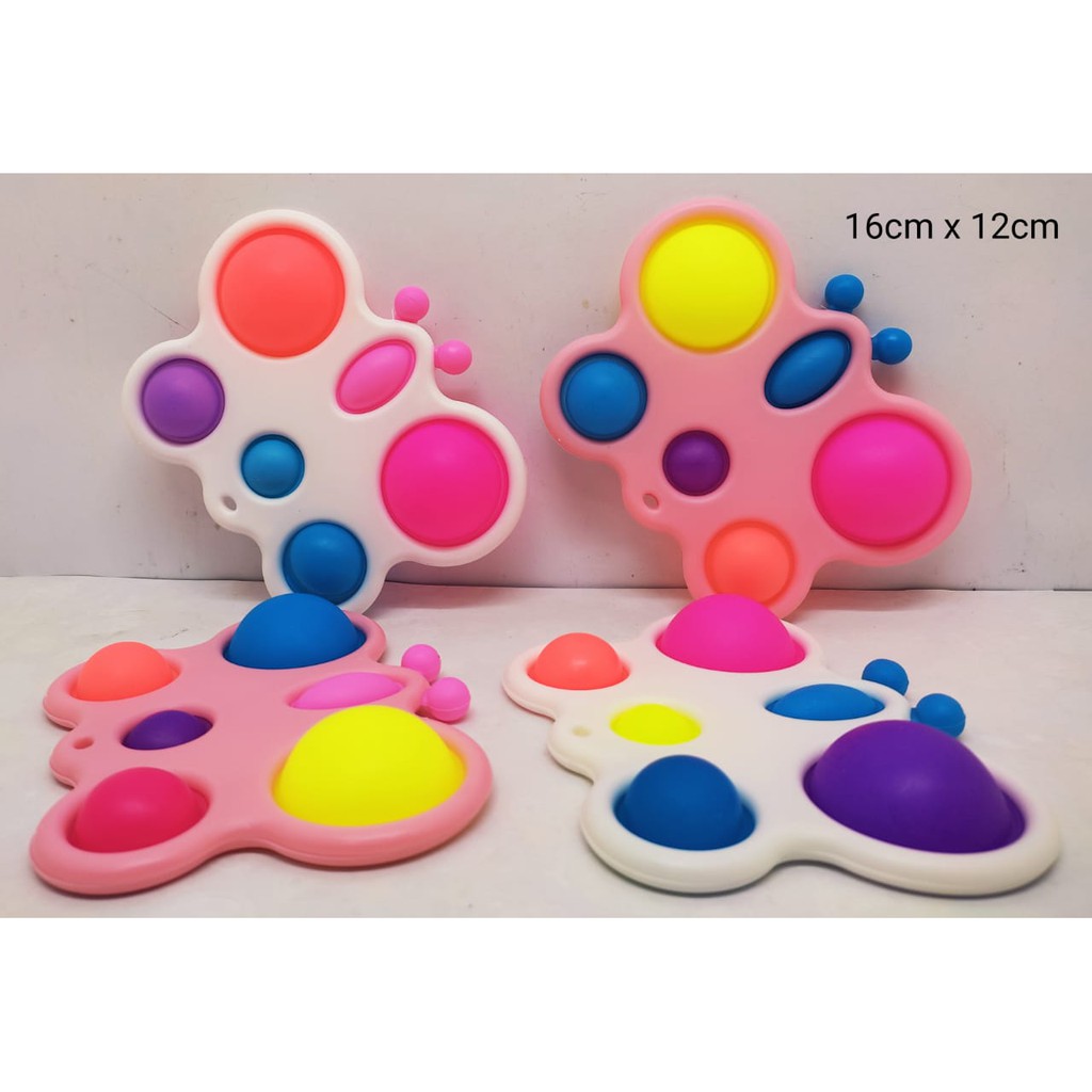 Mainan POP IT Simple Dimple Fidget 6 10 Bubble Stress Relief-3