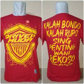  Kaos Driver Muda  KALAH BONDO Shopee Indonesia