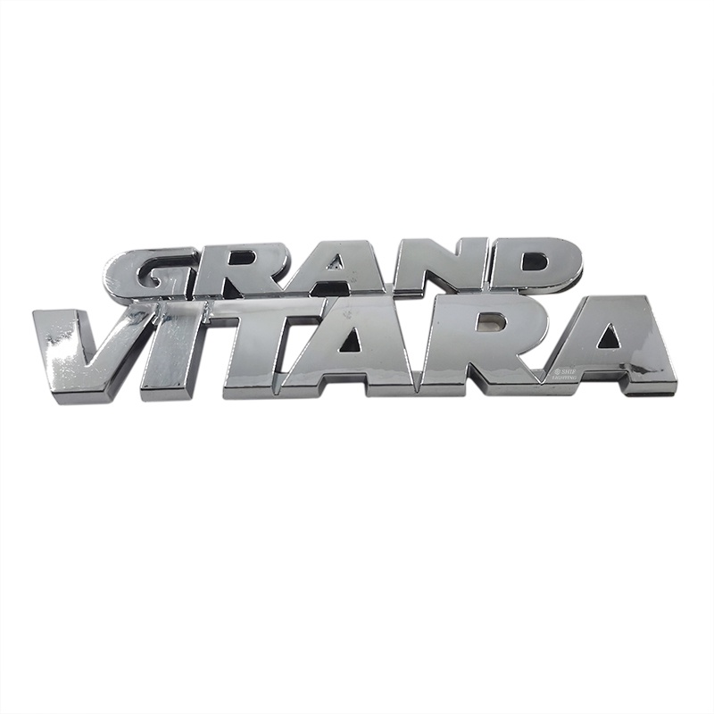 1pc Stiker Emblem Logo GRAND VITARA Bahan ABS Untuk Bagasi Belakang Mobil SUZUKI VITARA