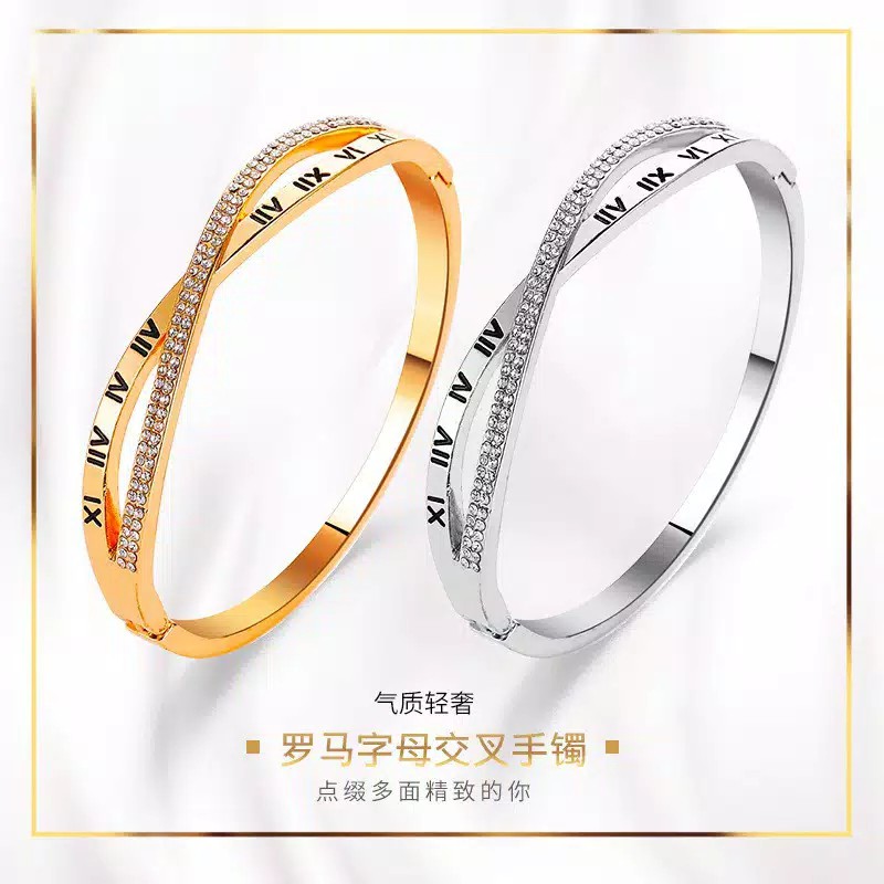 Gelang Tangan MF73 Titanium Energi Magnetik Om Mani Padme Hum Untuk Wanita