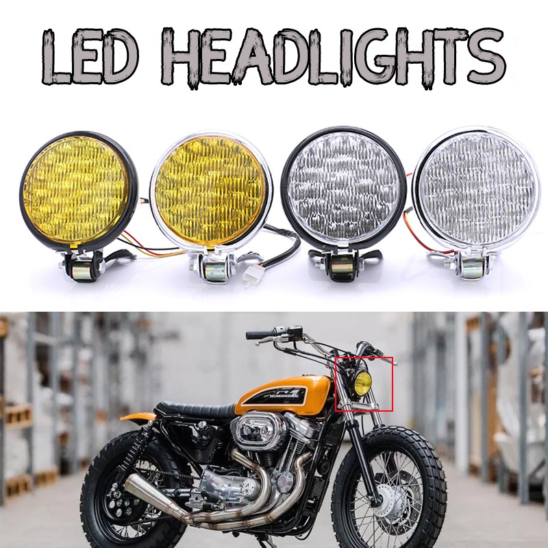 Lampu Utama Led Motor Warna Kuning - LAMPUTASOR