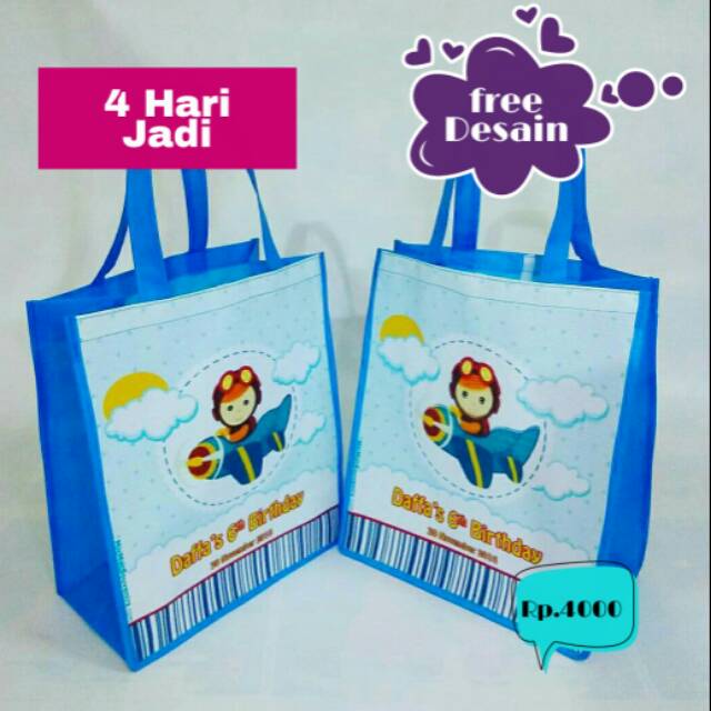 

tas ulang tahun/ tas souvenir ultah/ goodie bag pesta