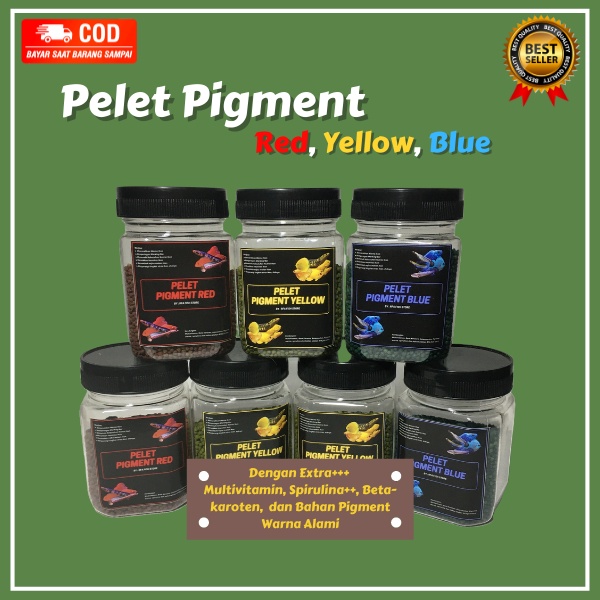 Pelet Pigment Yellow  Kualitas Premium Untuk Pakan Ikan Predator Channa Varian Yellow Maru, Asiatica, Auranti. Bukan Pelet el barca, Bang Fish, Fajar Arief