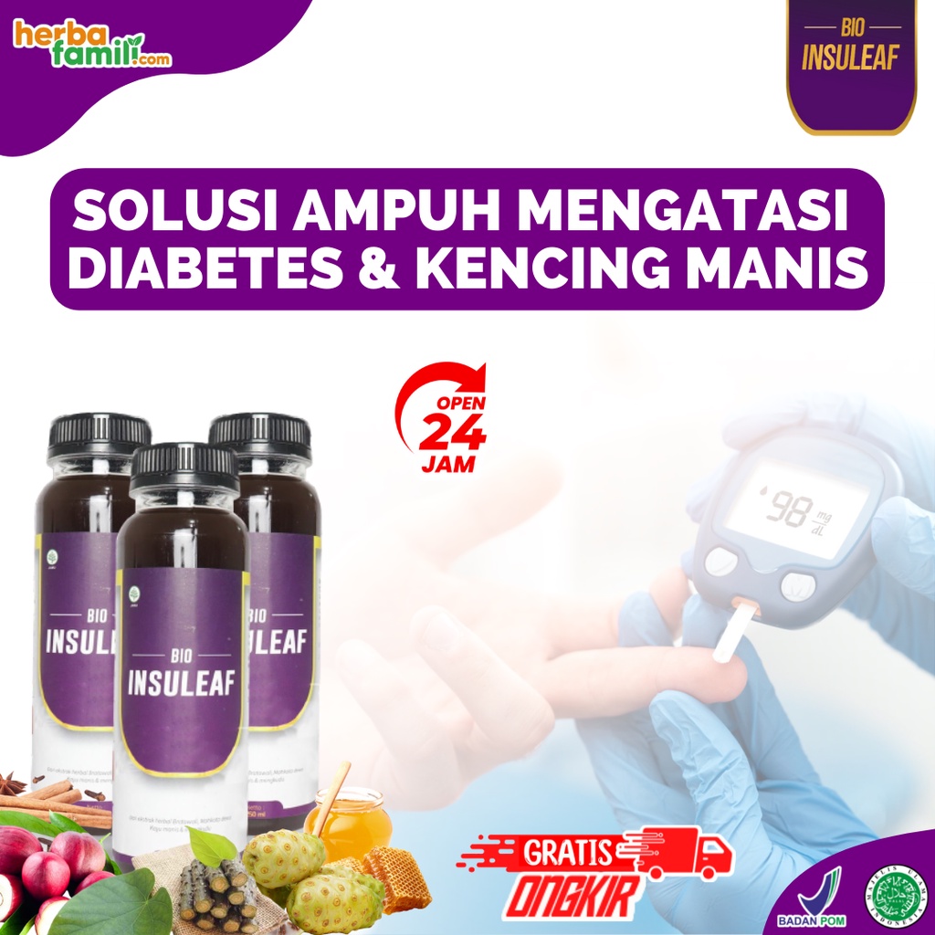 [PROMO] BIO INSULEAF - SOLUSI ATASI GULA DARAH TINGGI - HERBAL ALAMI DIABETES - ORIGINAL BPOM - AMPUH TURUNKAN GULA DARAH TINGGI