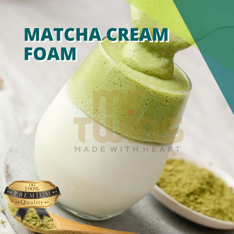 TOPPING MATCHA FOAM / MATCHA LATTE FOAM / MATCHA FOAM POWDER (500GRAM) REPACK