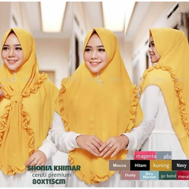 Kerudung Khimar Shonia