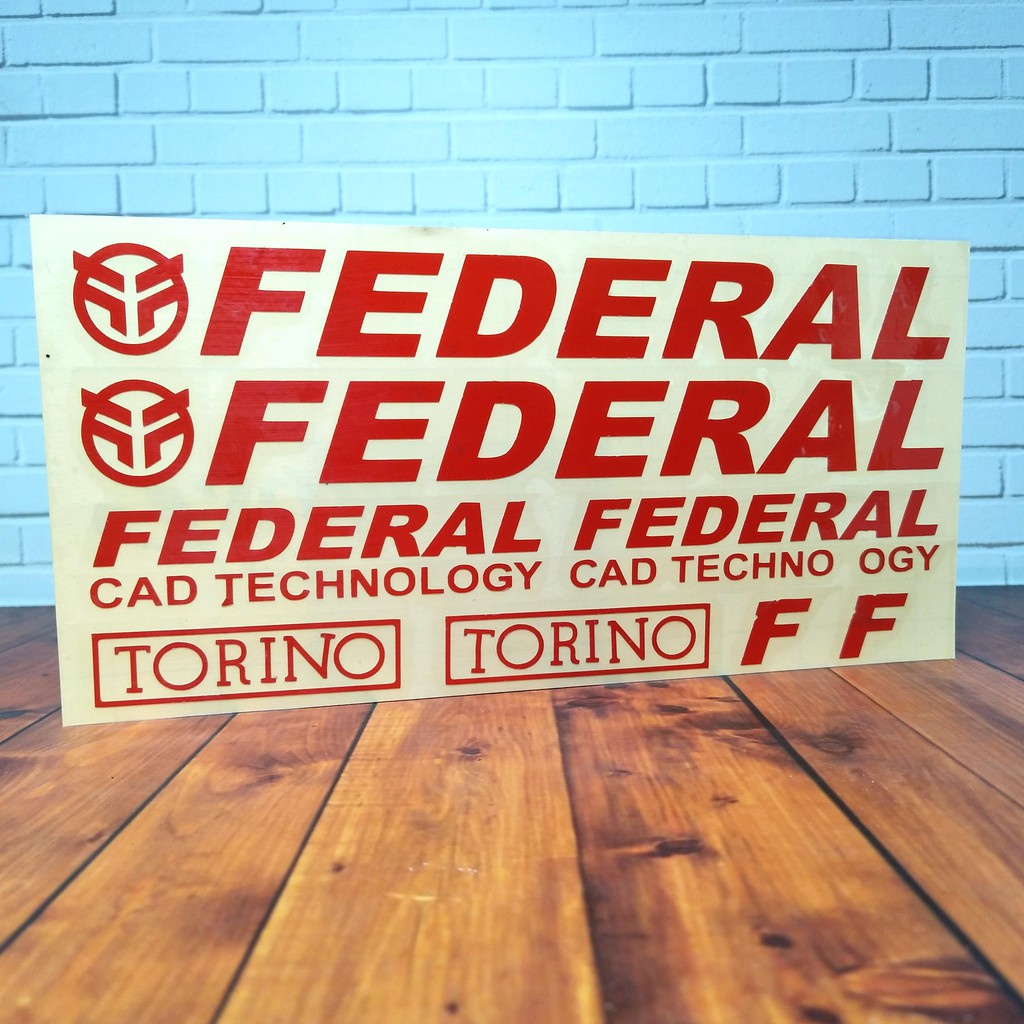 Cutting Stiker Federal Variasi Sepeda Sticker Frame Aksesoris Body Style Lipat Keren Decal Striping Bike Road Fixie Mtb Balap Timbul Universal Murah Reflective Nyala Tahan Air Bodi Hologram Batang Gunung Anak Sepedah Kustom Modif