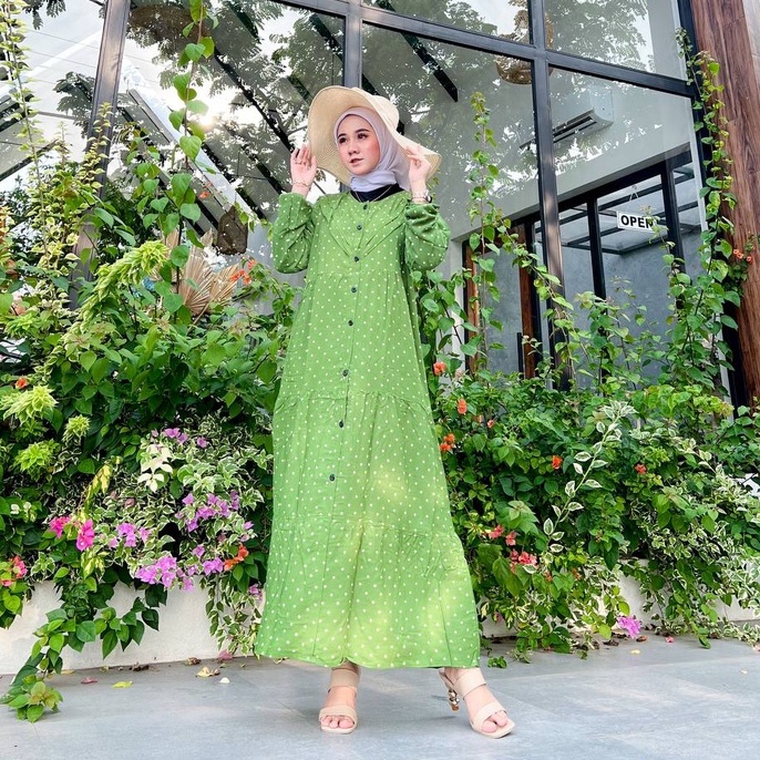 Gamis Terbaru Bahan Rayon Wanita Fashion