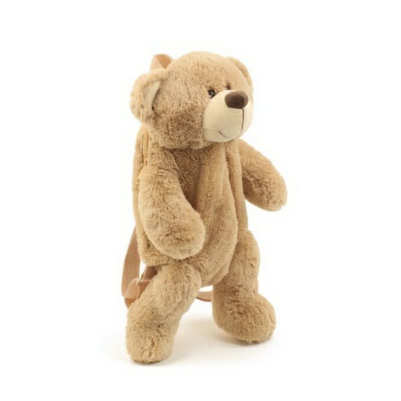 Tas Beruang Teddy Bear Bulu Lucu Imut Ransel Bulu Wanita Gemoy Boneka Bagus Bahan Lembut Tas Beruang