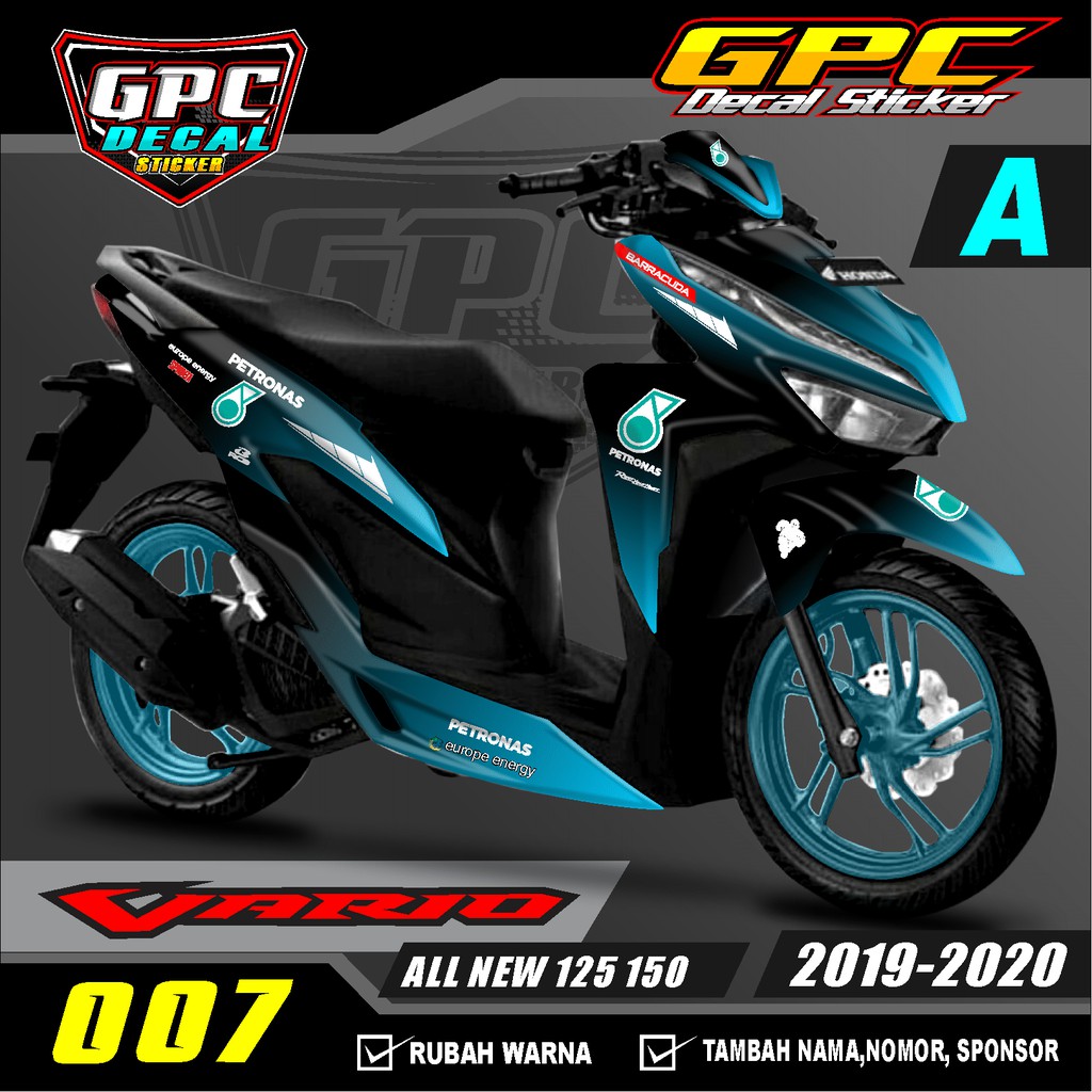 Decal Sticker all new Honda VARIO 150 125 Petronas 007-Dekal Stiker Honda VARIO 150 125