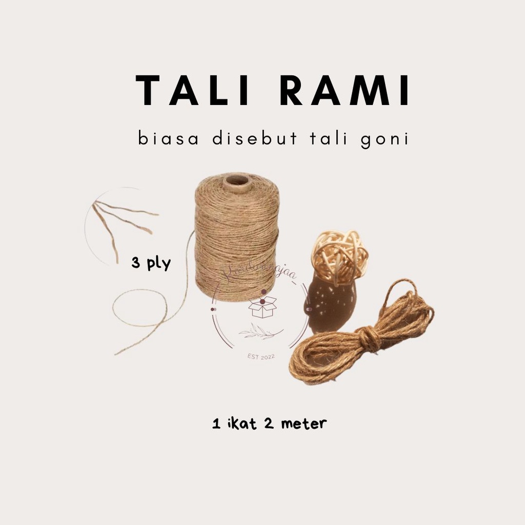 

TALI RAMI GONI 3 PLY TALI HAMPERS GIFT BOX 2 METER