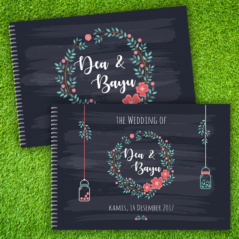 

Wedding Guest Book Custom Softcover GBSC- 0001 s/d 0020