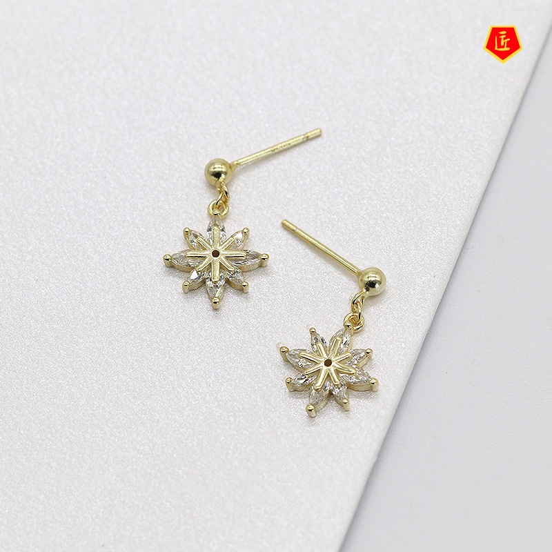 [Ready Stock]S925 Silver Exquisite Fairy Flower Earrings