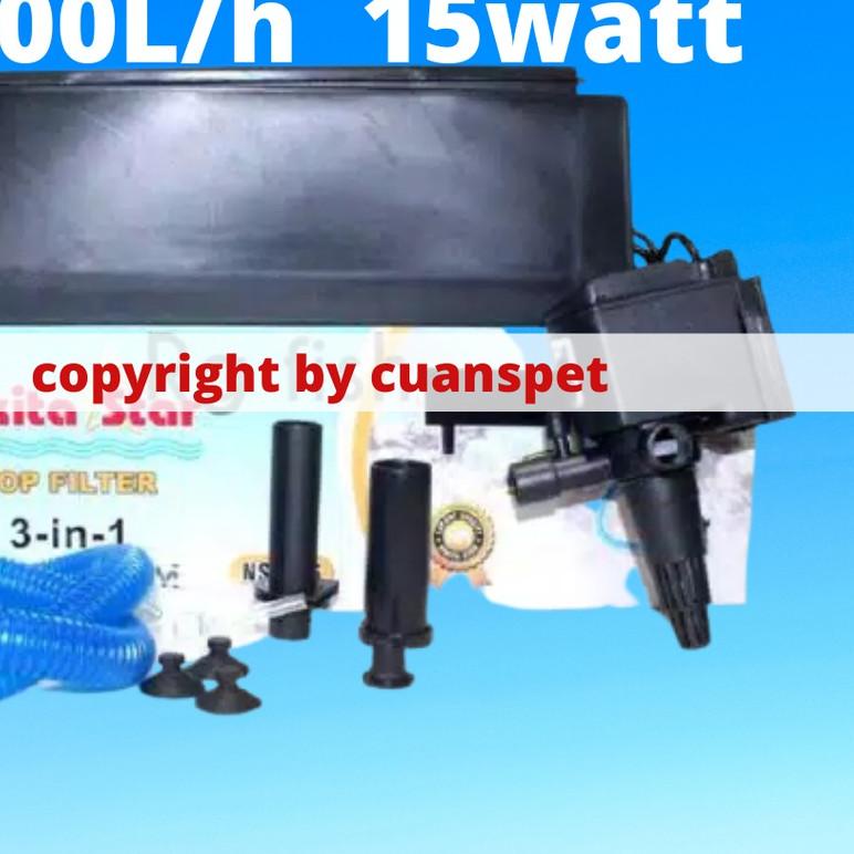 ➶ promo pompa air celup aquarium aquascape + box filter top filter nikita star ns 666 pompa air TOP 