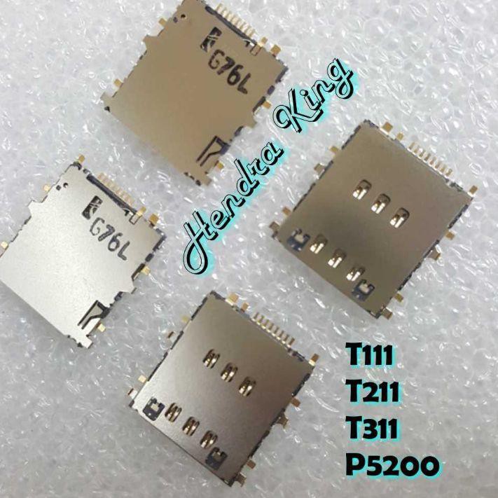 TOP PRODUK Connector sim card samsung T111 T211 T311 P5200, lt1...