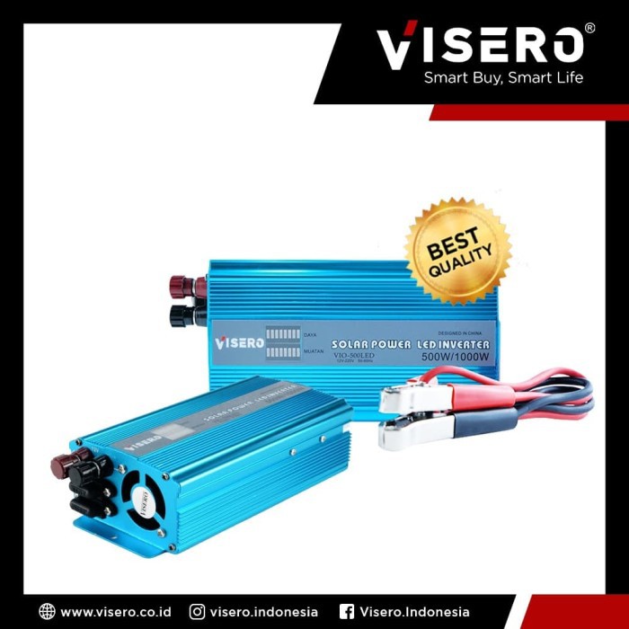 Power Inverter Visero Solar Power Blue LED 500W (VIO-500W LED)