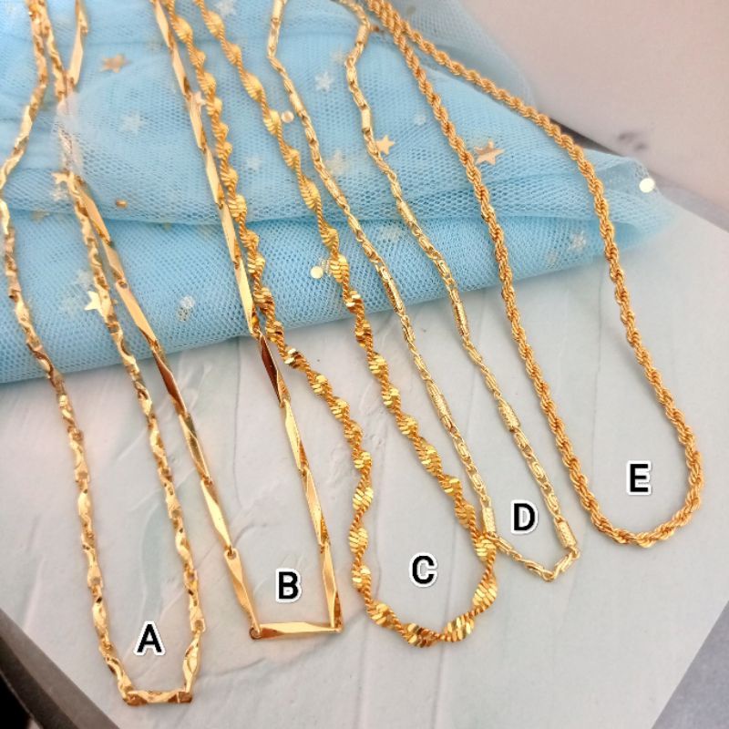 kalung xuping wanita lapis emas 24k
