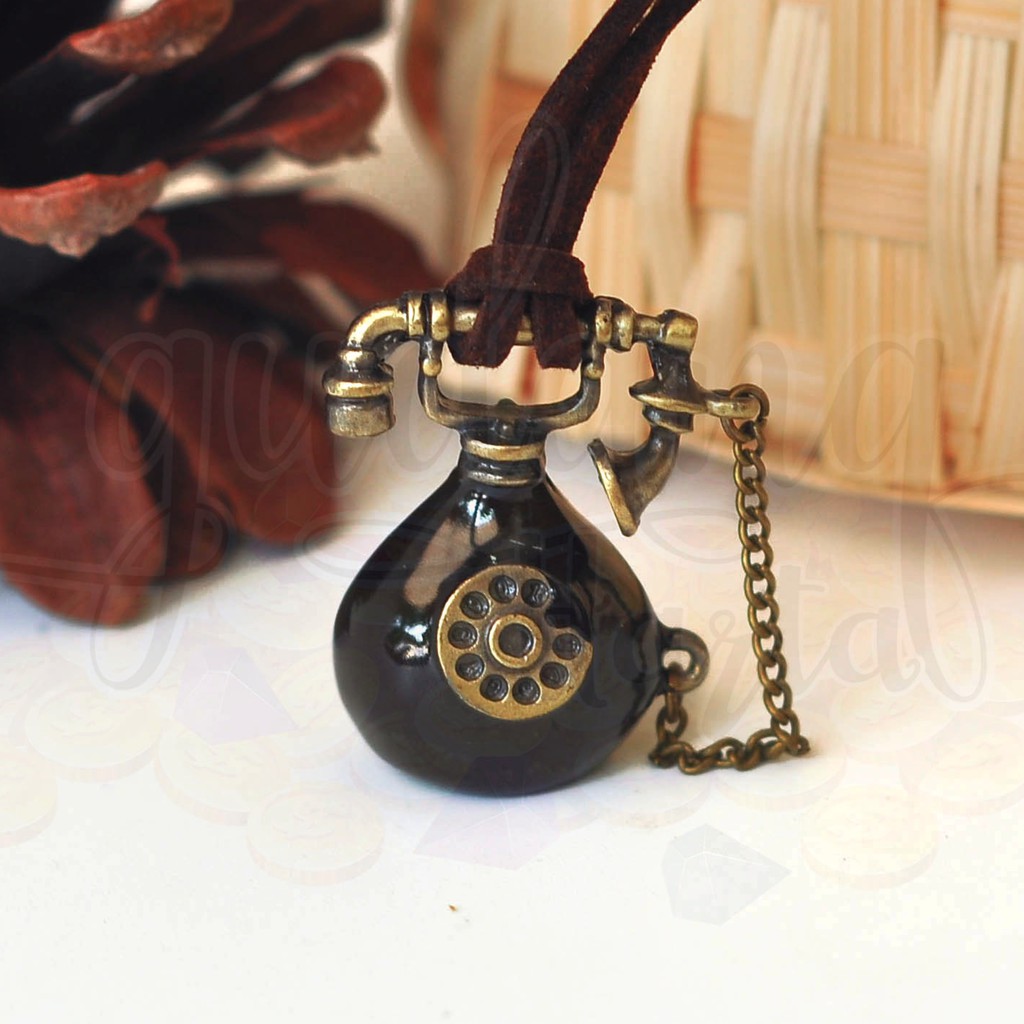 Kalung Vintage Telepon Kuno Unik Lucu GH 204183