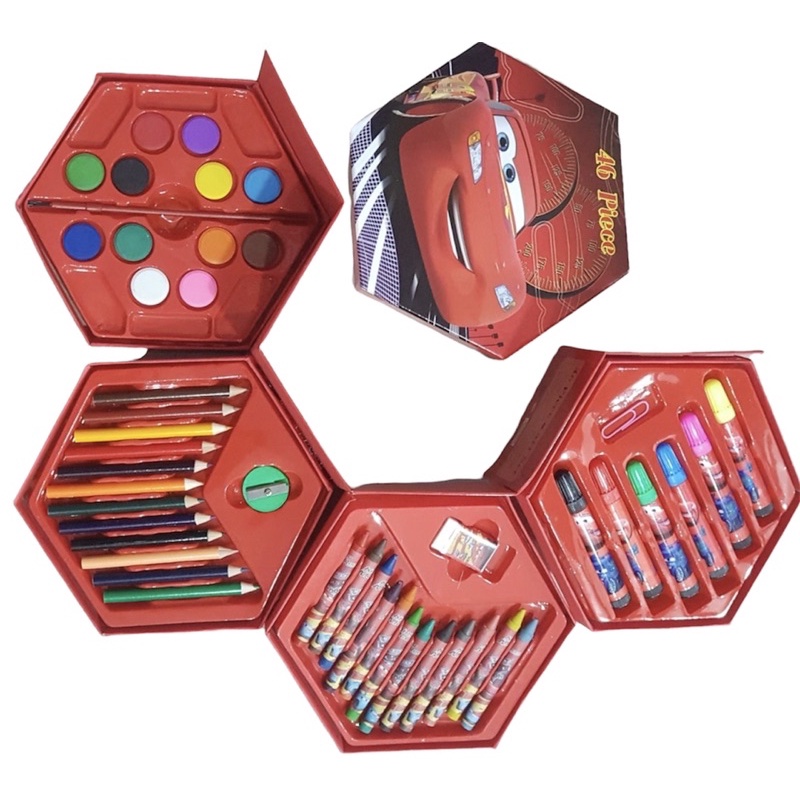 PENSIL WARNA HEXAGON ART SET PENSIL WARNA LENGKAP