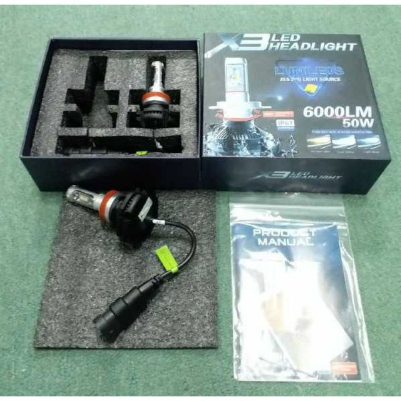 lampu turbo LED X3 seri H11 H4 Mitsubishi xpander