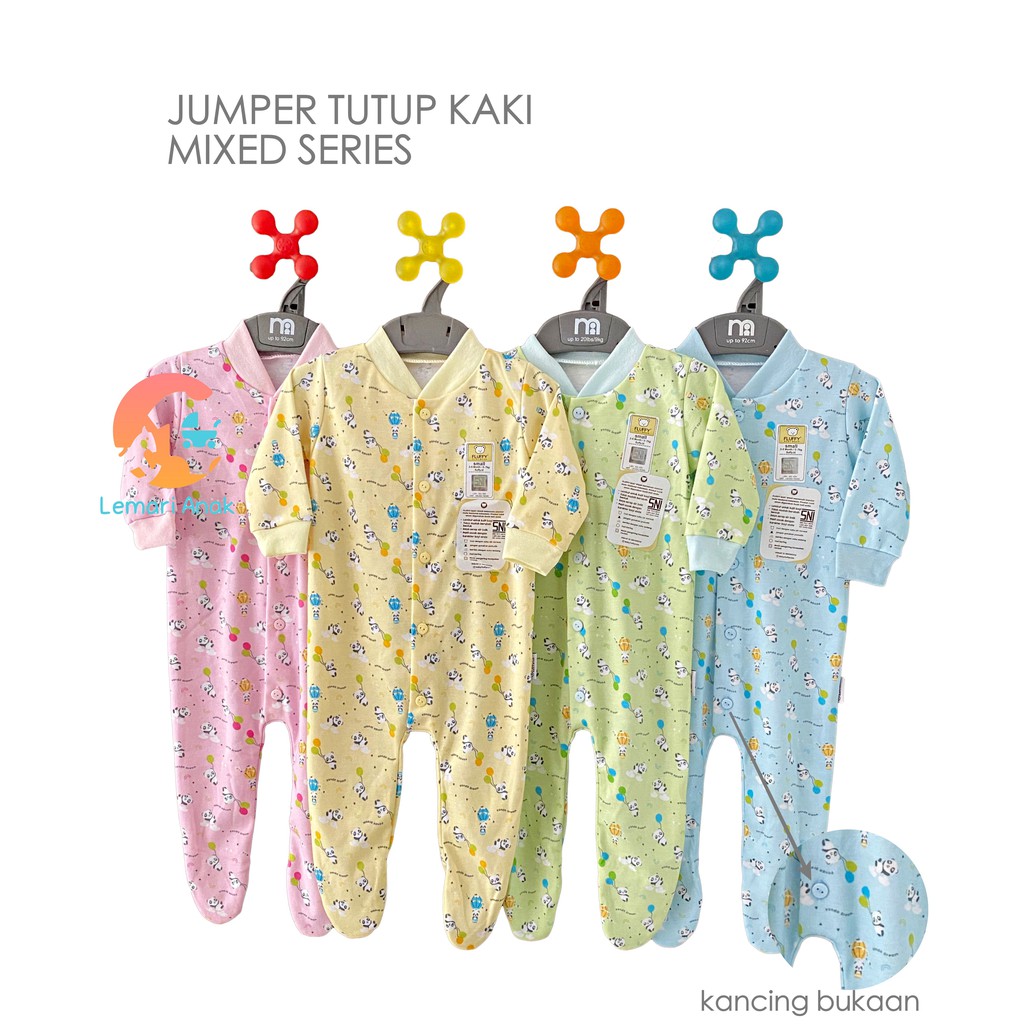 FLUFFY BAJU KODOK  TUTUP KAKI  MOTIF MIXED SIZE S M L 