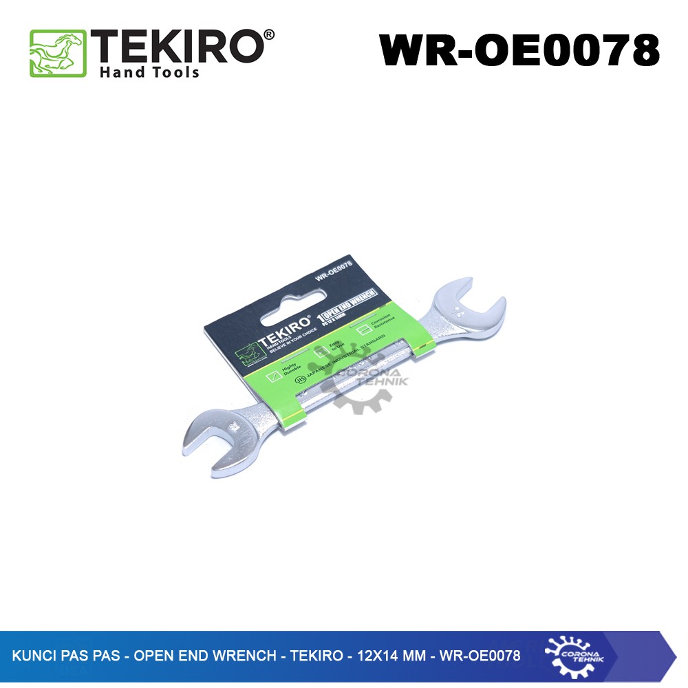 WR-OE0078 - Kunci Pas Pas - Open End Wrench - Tekiro - 12x14 mm